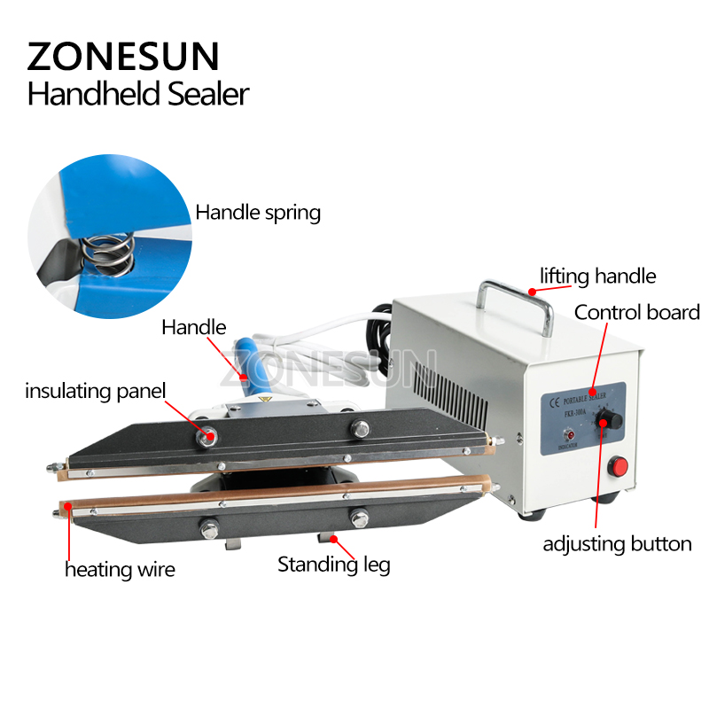 ZONESUN 400mm Direct-heat Plie - Plastic Bag Impulse Heat Sealer review and price