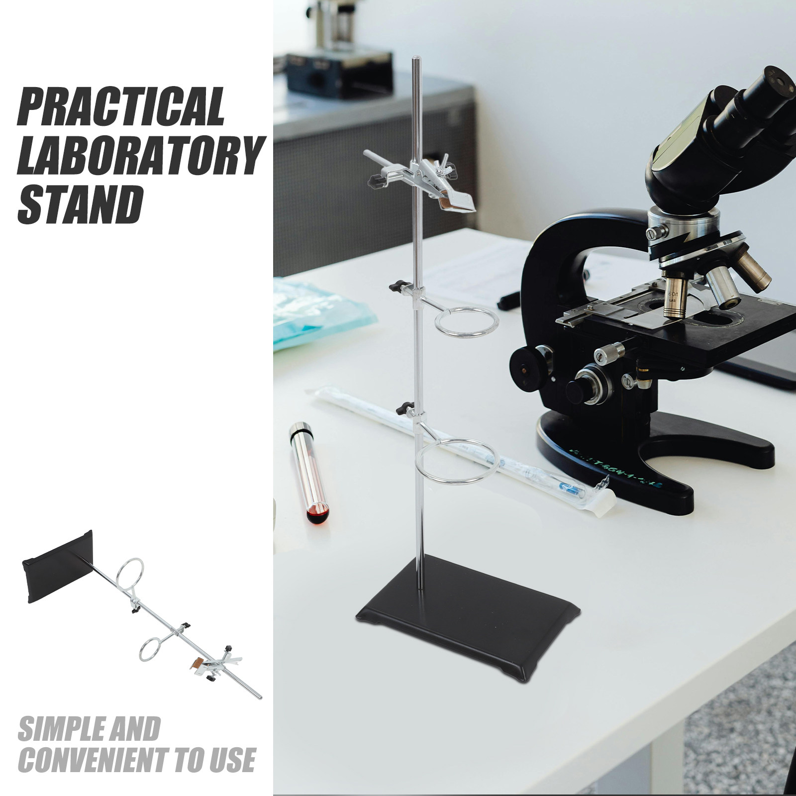 Laboratory Stand Iron Stainles - Lab Equipment review and price