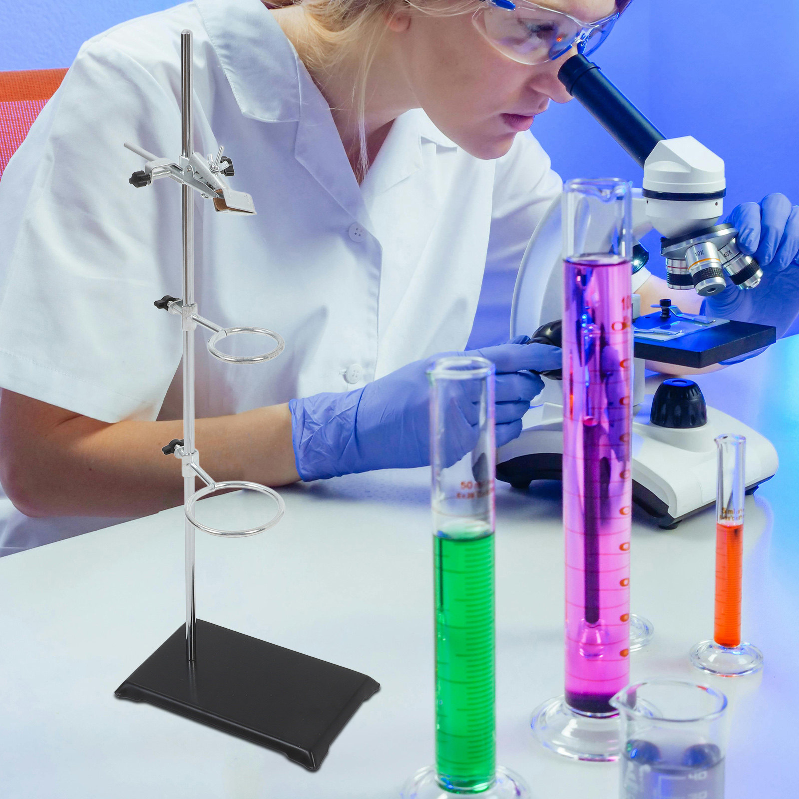 Laboratory Stand Iron Stainles - Lab Equipment review and price