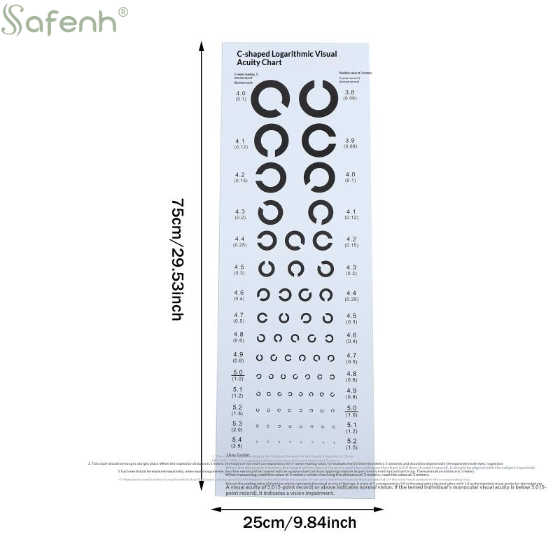 Near Vision Test Cards Vision  - Medical Supplies review and price