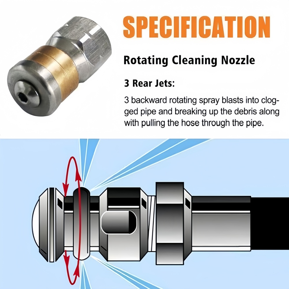 0.5~50m Sewer Cleaning Hose Hi - Vacuum Chamber Kit With Pump review and price